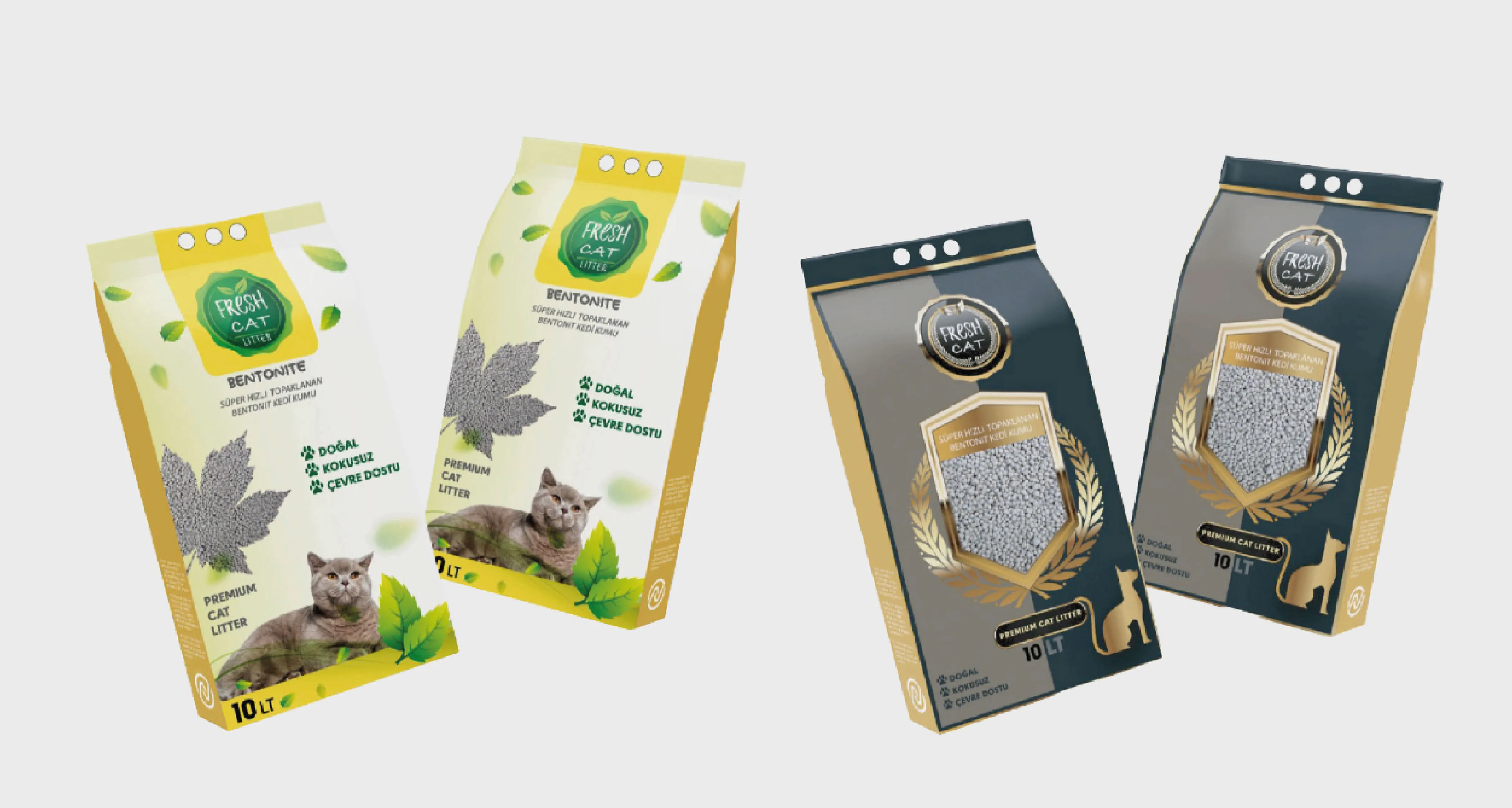 Fresh Cat Kedi Kumu Ambalaj Tasarımı